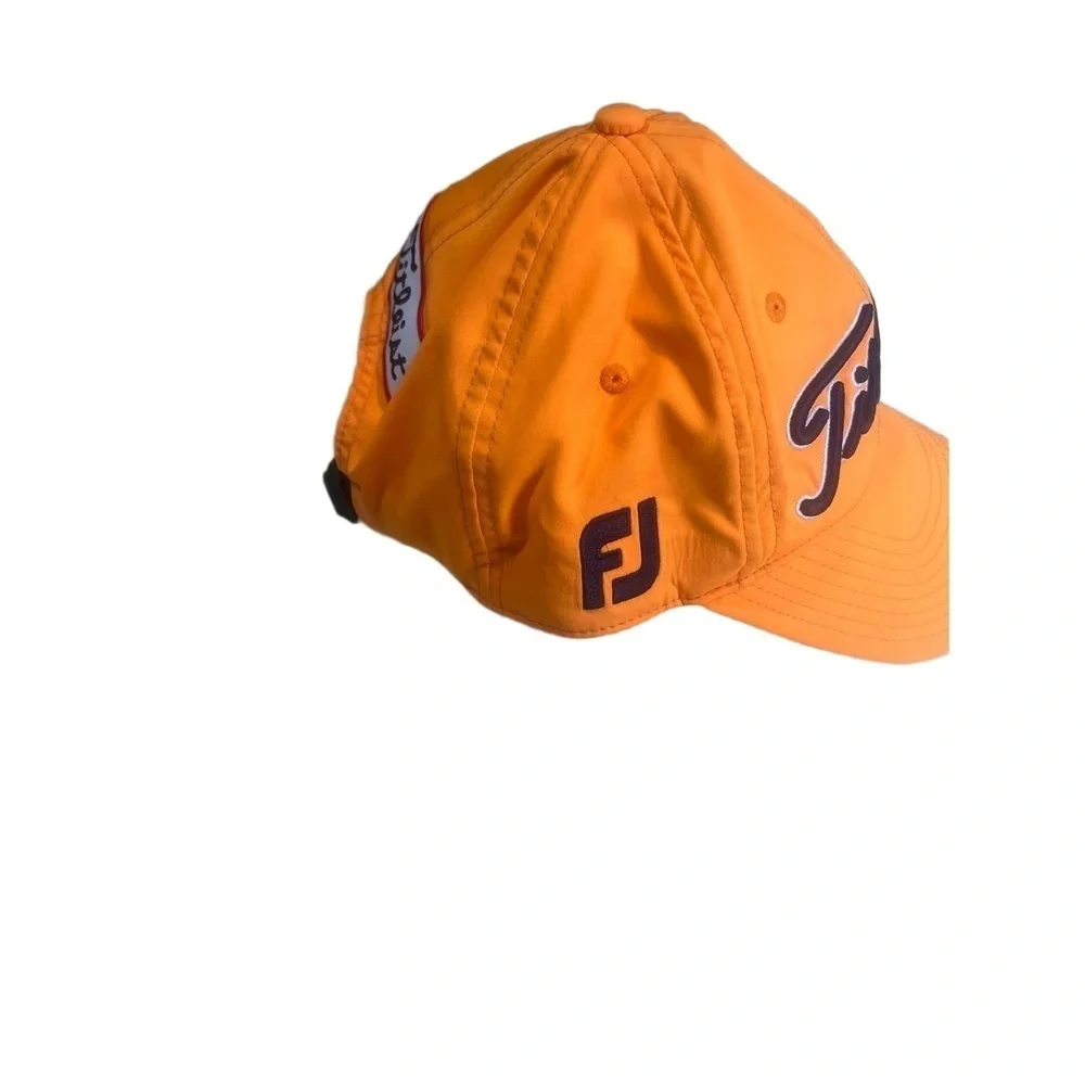 Titleist X Footjoy Orange Baseball Hat Cap Titleist Logo Men's